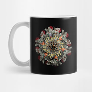 Vintage Chess Floral Wreath Mug